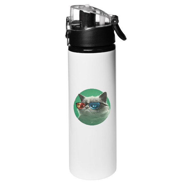 Sportovní kovová láhev  s potiskem 3D (Láhev)