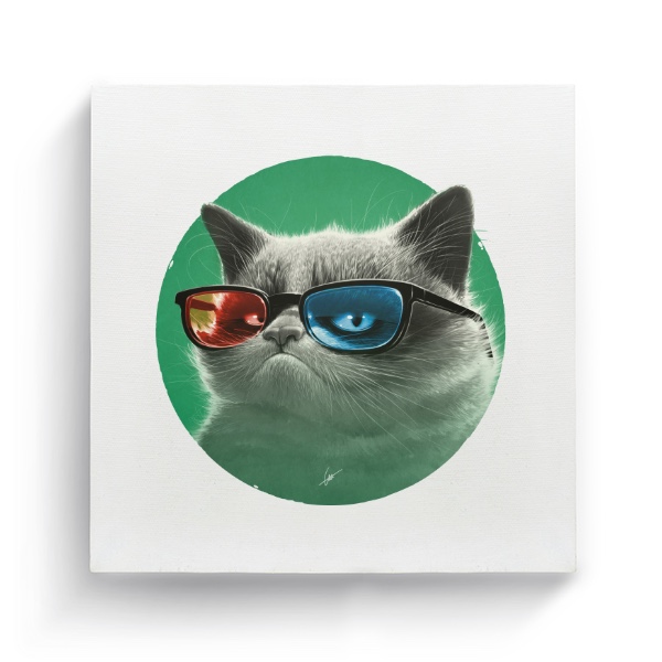 Fotoplátno čtverec s potiskem 3D (Obraz)