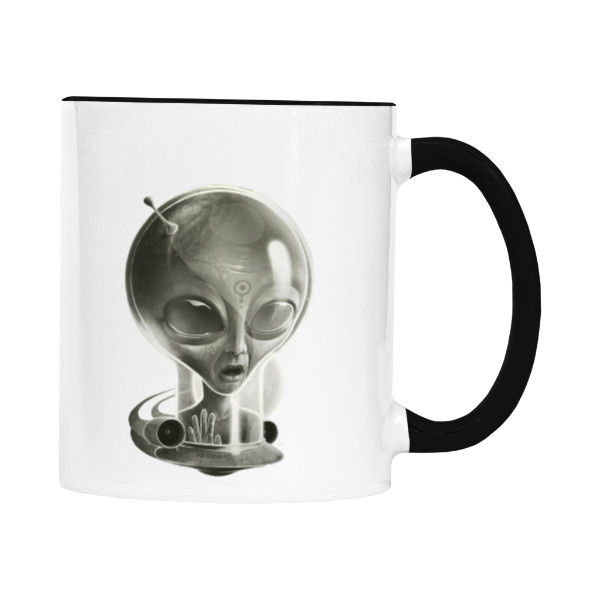 Hrnek malý barevný s potiskem Alien IV (Hrníček)