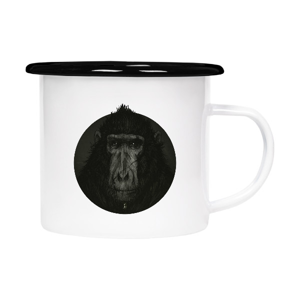 Plecháček - smaltový lem s potiskem Bad Ape XXI" Plecháček