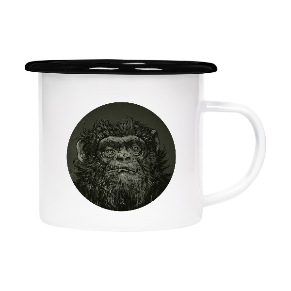 Plecháček - smaltový lem s potiskem Bad Ape XXV" Plecháček