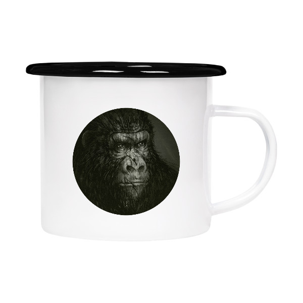 Plecháček - smaltový lem s potiskem Big Ape V" Plecháček