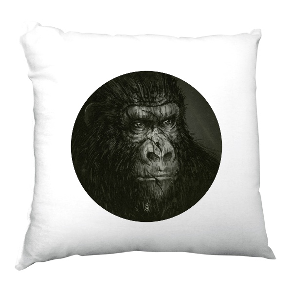 Polštář saténový s potiskem Big Ape V – Polštářek