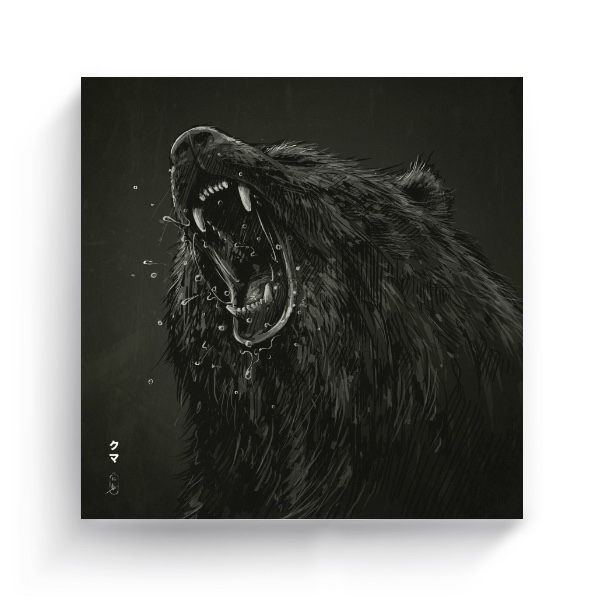 Fotoplátno čtverec s potiskem Big Bear