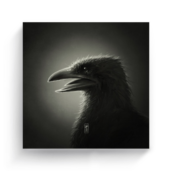 Black Bird" Plátno