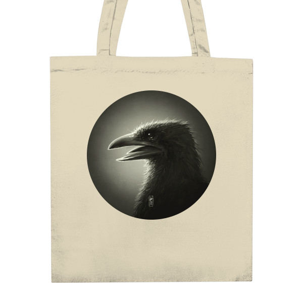 Nákupní taška unisex s potiskem Black Bird