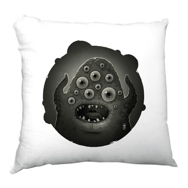 Polštář saténový s potiskem Bubák