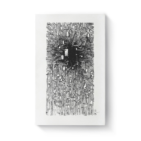 Fotoplátno 2:3 s potiskem Don't Be Robot