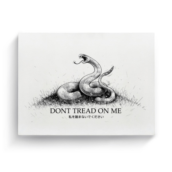 Fotoplátno 4:3 s potiskem Don´t Tread On Me
