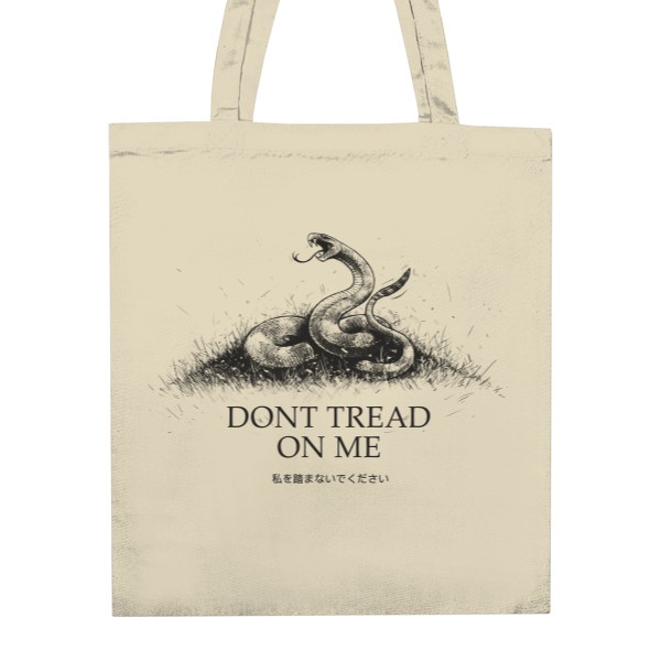 Nákupní taška unisex s potiskem Don´t Tread On Me (Taška)