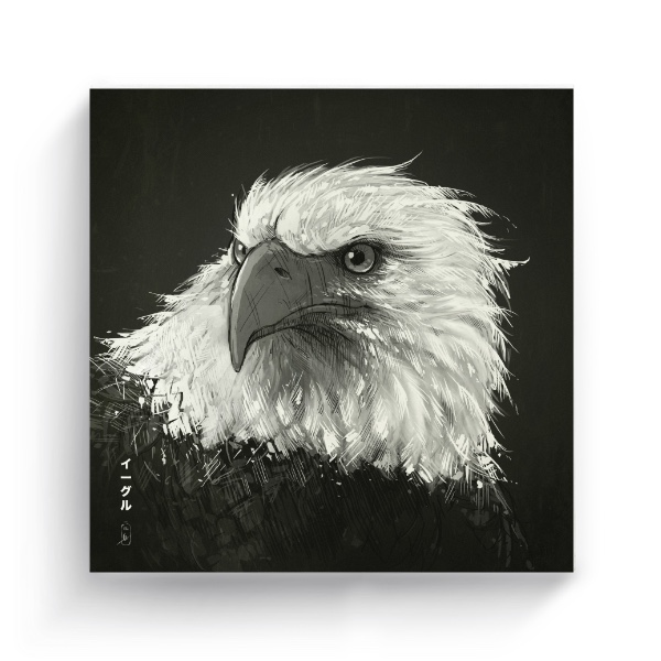 Fotoplátno čtverec s potiskem Eagle