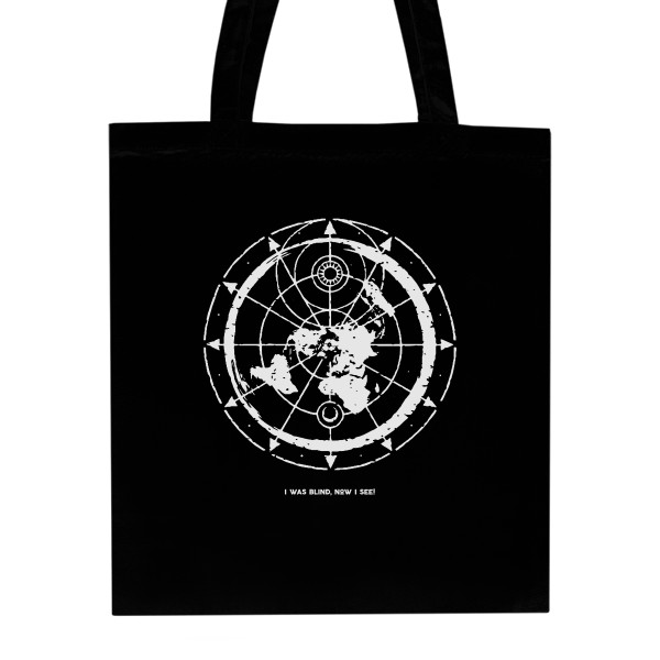 Nákupní taška unisex s potiskem Flat Earth (Taška)