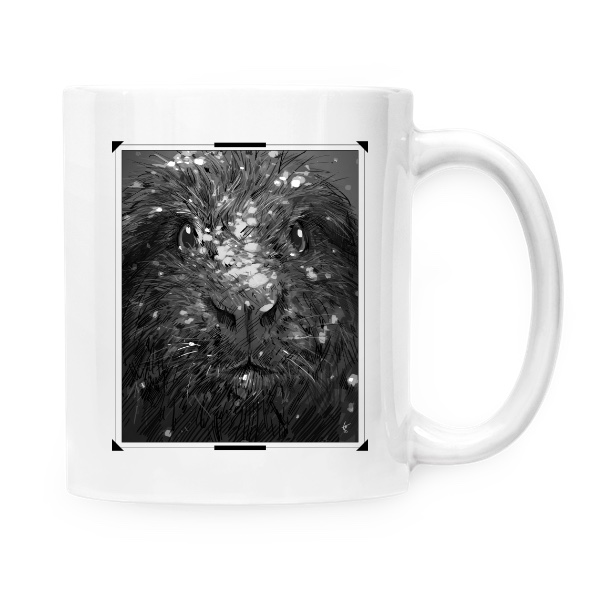 Hrnek malý bílý s potiskem Guinea Pig (Hrníček)