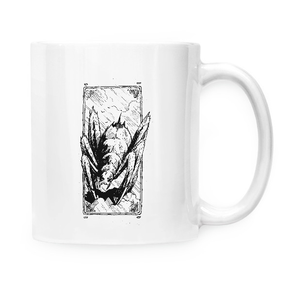 Hrnek malý bílý s potiskem Kumonga (Hrníček)