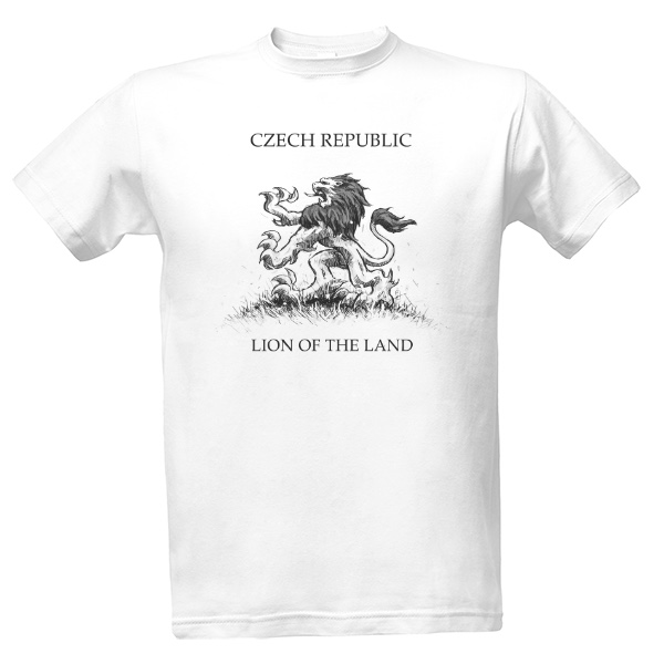 Tričko s potiskem Lion of the Land (Tričko Pánské)
