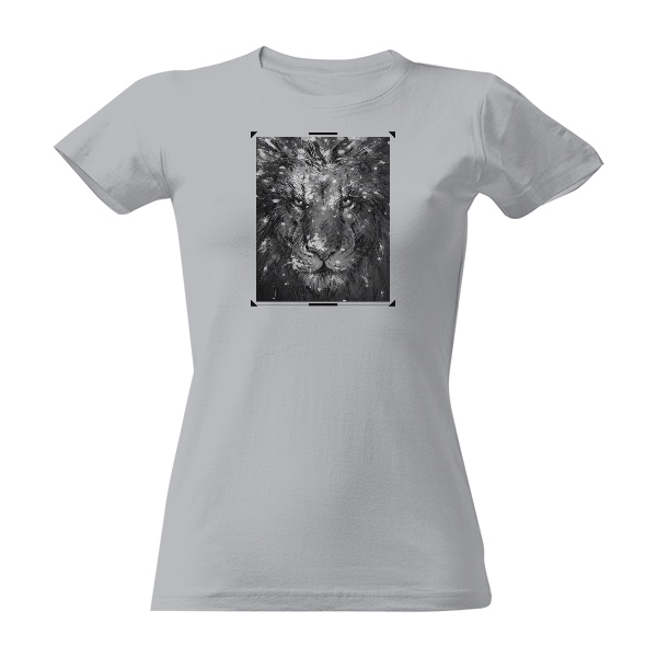 Tričko s potiskem Mighty Lion (Dámské Triko)