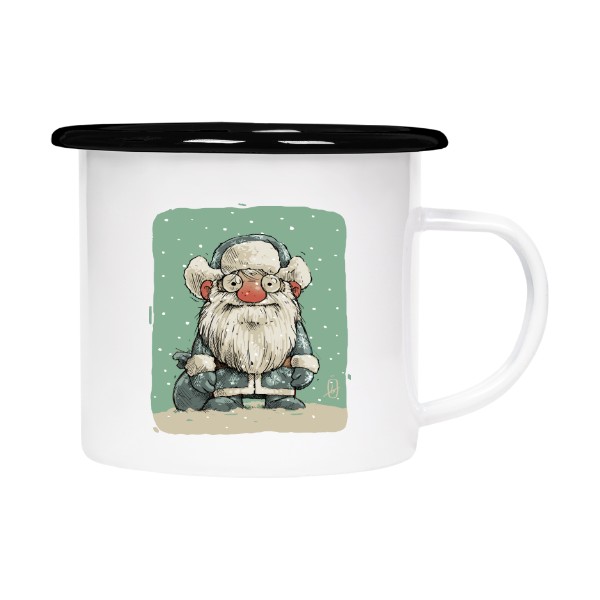 Plecháček - smaltový lem s potiskem Gnome (Pánské Triko)