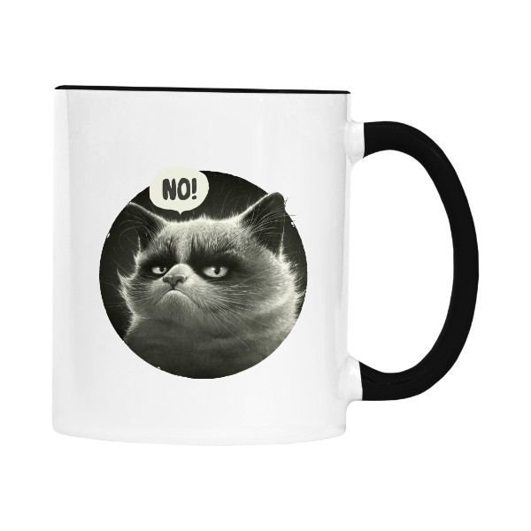 Hrnek malý barevný s potiskem No (Barevný Hrníček)