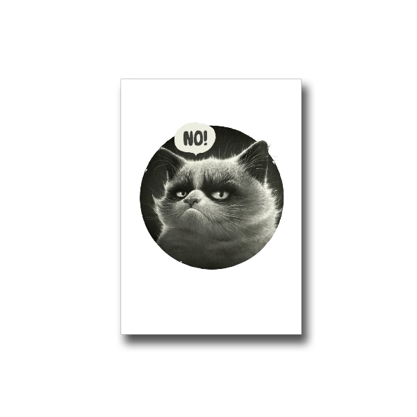 Přáníčko s potiskem No!