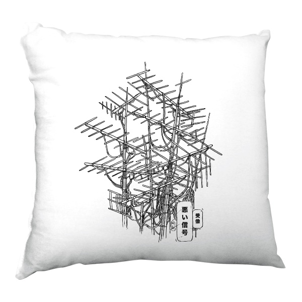 Polštář saténový s potiskem Older Antenas