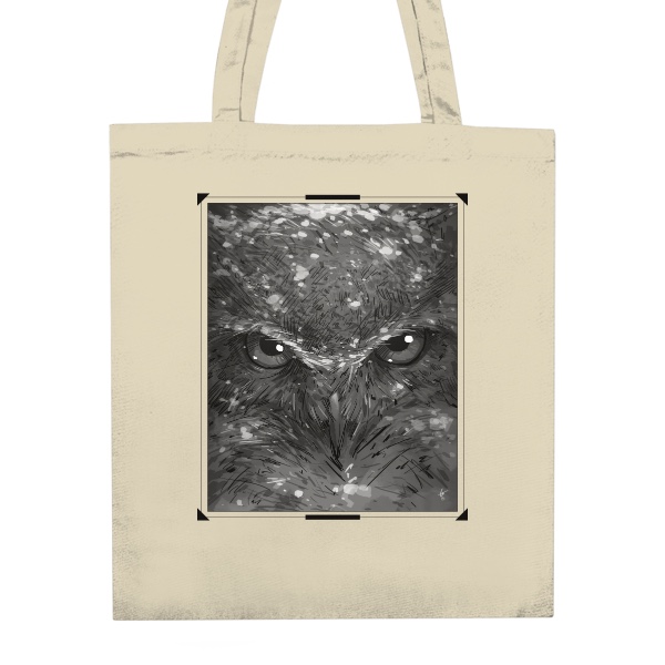Nákupní taška unisex s potiskem Owl (Taška)