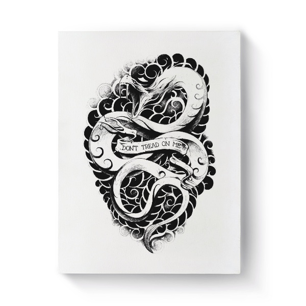 Fotoplátno 3:4 s potiskem Rattle Snake (Plátno)