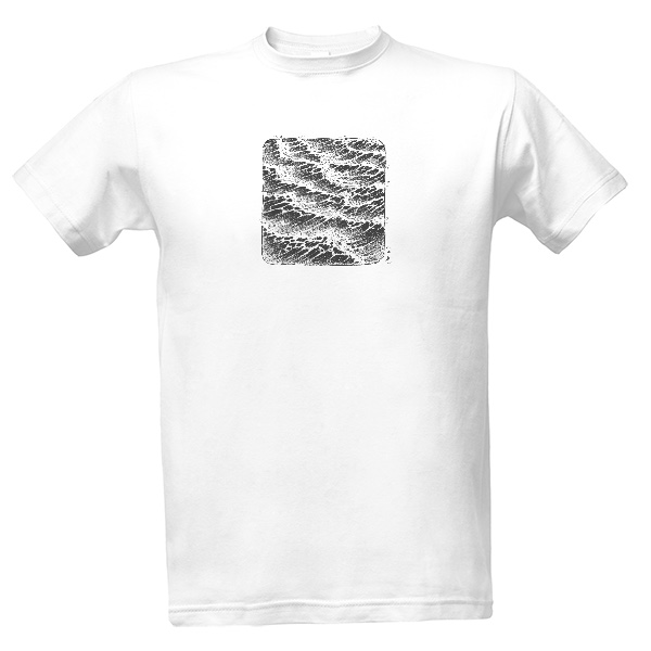 Tričko s potiskem Sea Waves – Tričko Pánské
