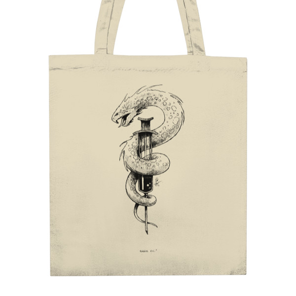 Nákupní taška unisex s potiskem Snake Oil