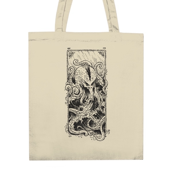 Nákupní taška unisex s potiskem Squid Monster (Taška)