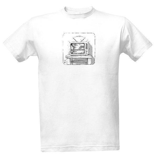 Tričko s potiskem Telievision – Tričko Pánské