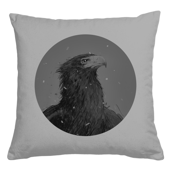Polštář bavlněný  s potiskem The Hawk (Polštářek)
