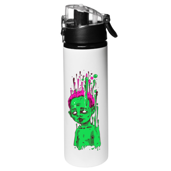 Sportovní kovová láhev  s potiskem Toxic Boy (Láhev)