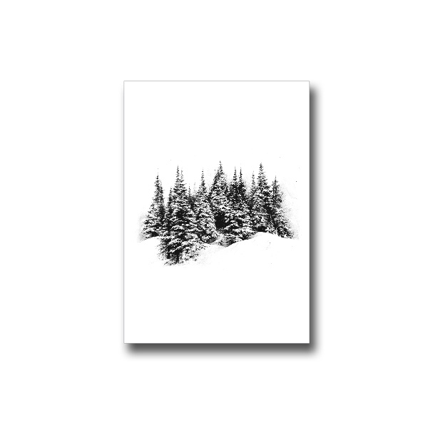 Přáníčko s potiskem Winter Trees (Přáníčko)
