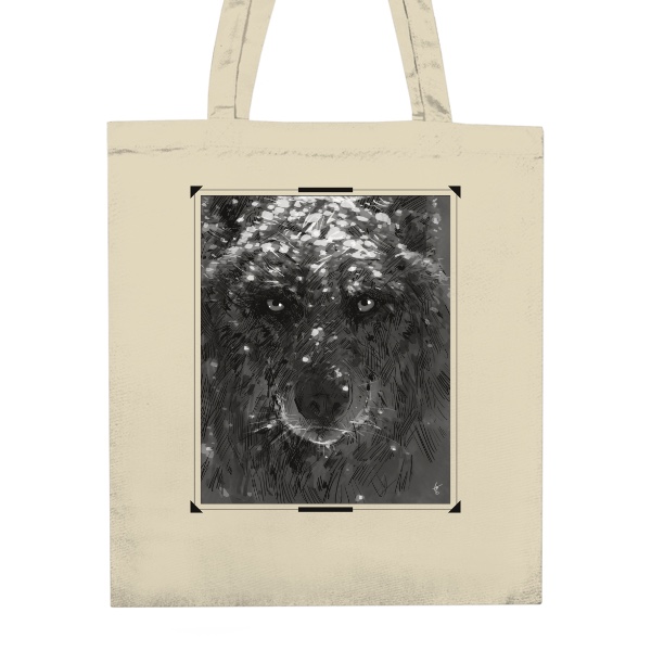 Nákupní taška unisex s potiskem Wolf (Taška)