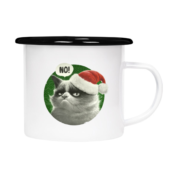 Plecháček - smaltový lem s potiskem X-MAS (Plecháček)